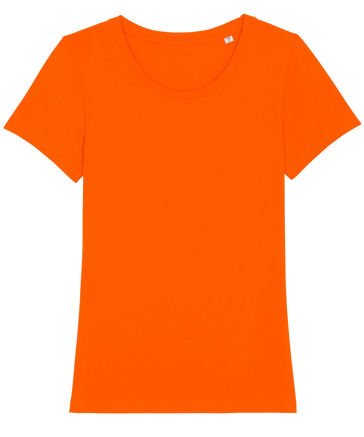 Bright Orange - Women's Stella Expresser iconic fitted t-shirt (STTW032) T-Shirts Stanley/Stella Directory, Exclusives, Must Haves, New Colours For 2022, Organic & Conscious, Raladeal - Stanley Stella, Rebrandable, Stanley/ Stella, T-Shirts & Vests, Women's Fashion Schoolwear Centres