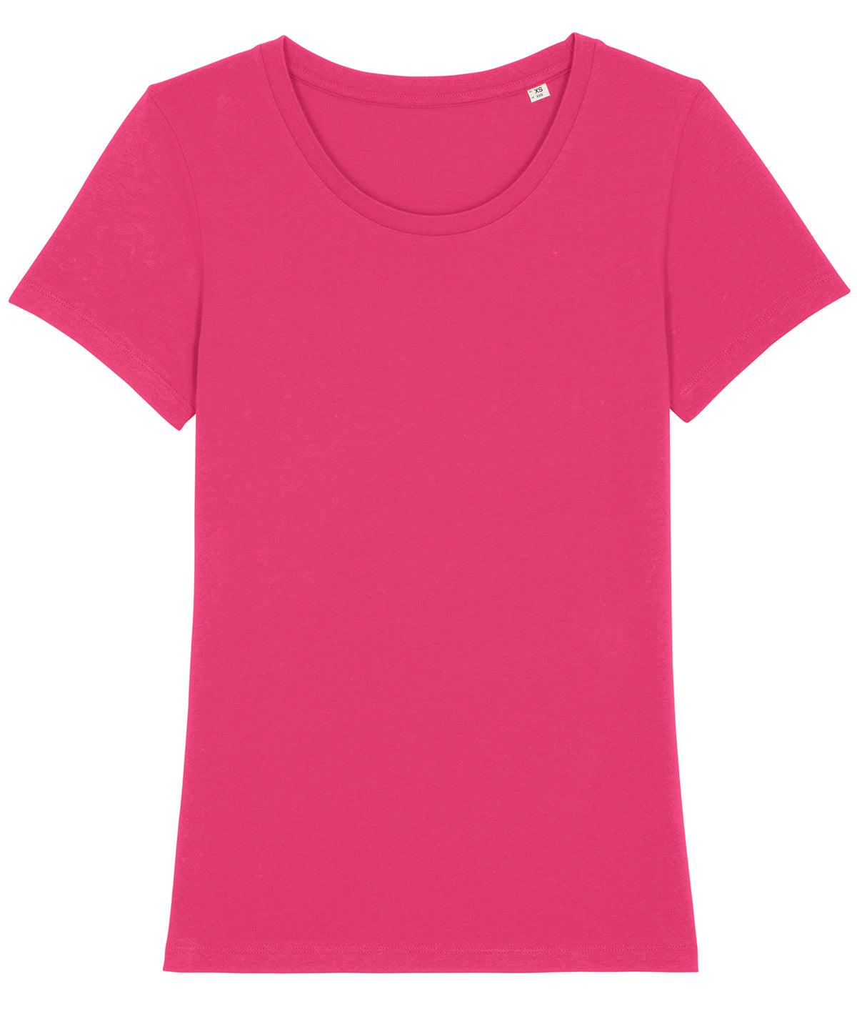 Raspberry - Women's Stella Expresser iconic fitted t-shirt (STTW032) T-Shirts Stanley/Stella Directory, Exclusives, Must Haves, New Colours For 2022, Organic & Conscious, Raladeal - Stanley Stella, Rebrandable, Stanley/ Stella, T-Shirts & Vests, Women's Fashion Schoolwear Centres