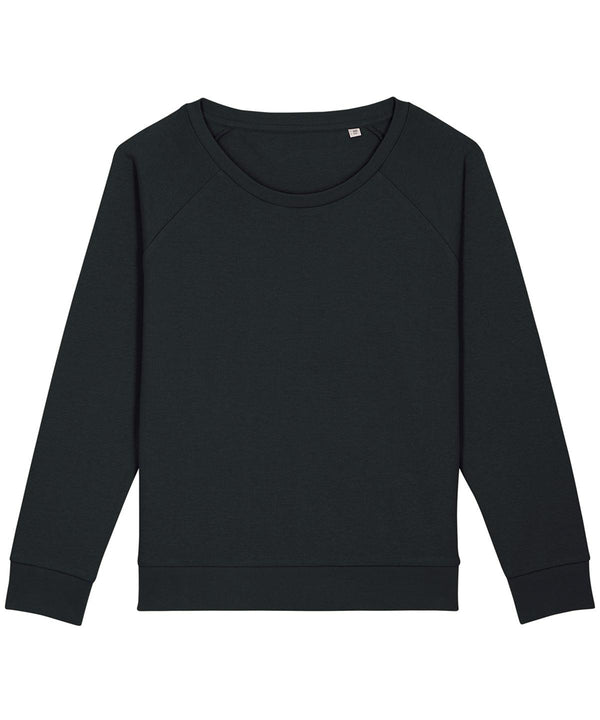Black - Women's Stella Dazzler relaxed fit sweatshirt (STSW125) Sweatshirts Stanley/Stella Exclusives, Must Haves, Organic & Conscious, Rebrandable, Stanley/ Stella, Sweatshirts Schoolwear Centres