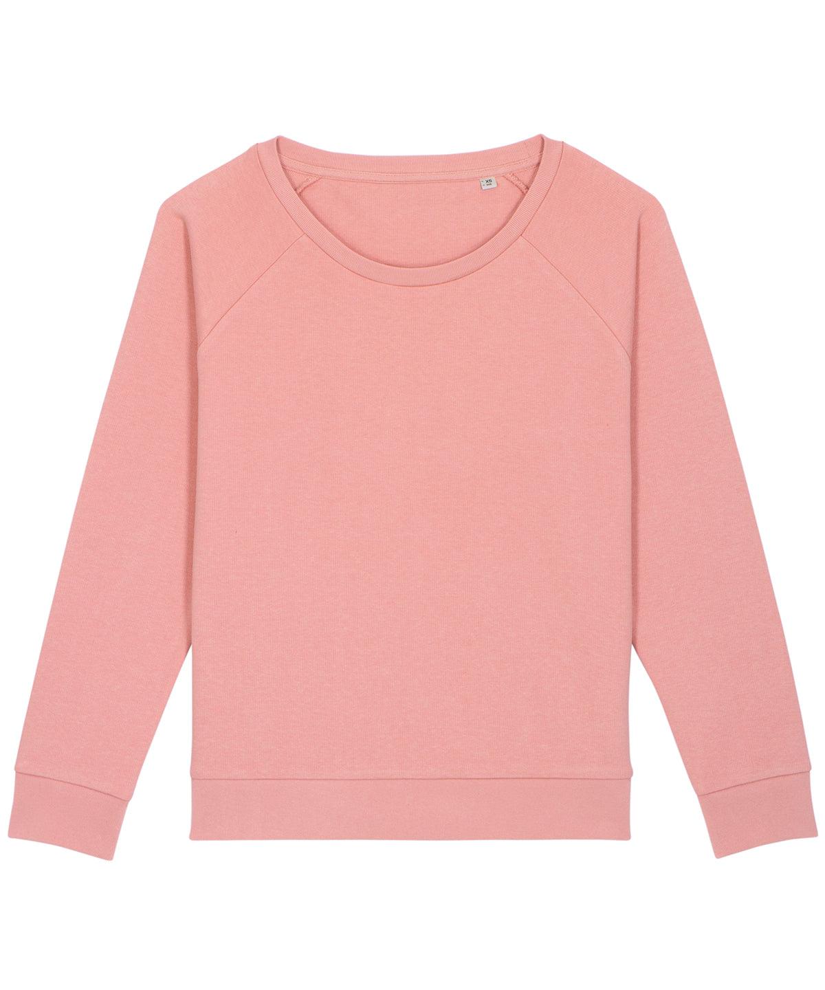 Canyon Pink - Women's Stella Dazzler relaxed fit sweatshirt (STSW125) Sweatshirts Stanley/Stella Exclusives, Must Haves, Organic & Conscious, Rebrandable, Stanley/ Stella, Sweatshirts Schoolwear Centres