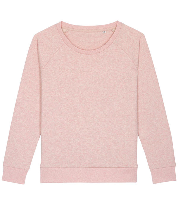 Cream Heather Pink - Women's Stella Dazzler relaxed fit sweatshirt (STSW125) Sweatshirts Stanley/Stella Exclusives, Must Haves, Organic & Conscious, Rebrandable, Stanley/ Stella, Sweatshirts Schoolwear Centres