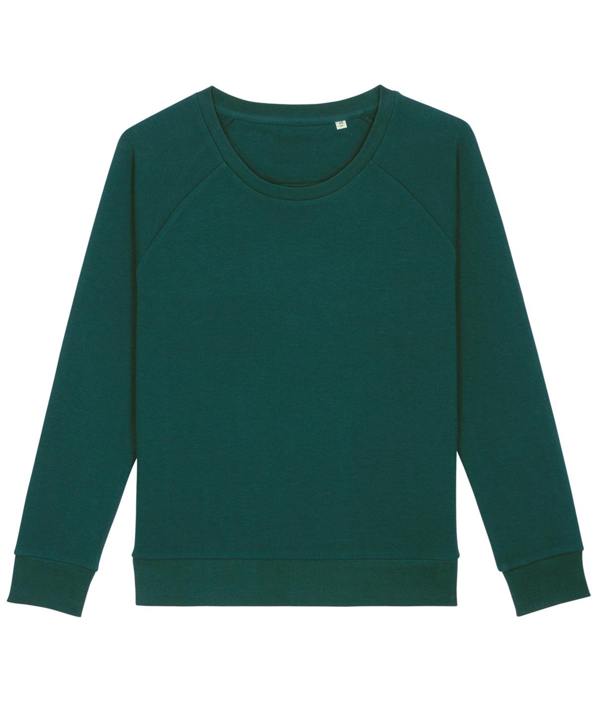 Glazed Green - Women's Stella Dazzler relaxed fit sweatshirt (STSW125) Sweatshirts Stanley/Stella Exclusives, Must Haves, Organic & Conscious, Rebrandable, Stanley/ Stella, Sweatshirts Schoolwear Centres