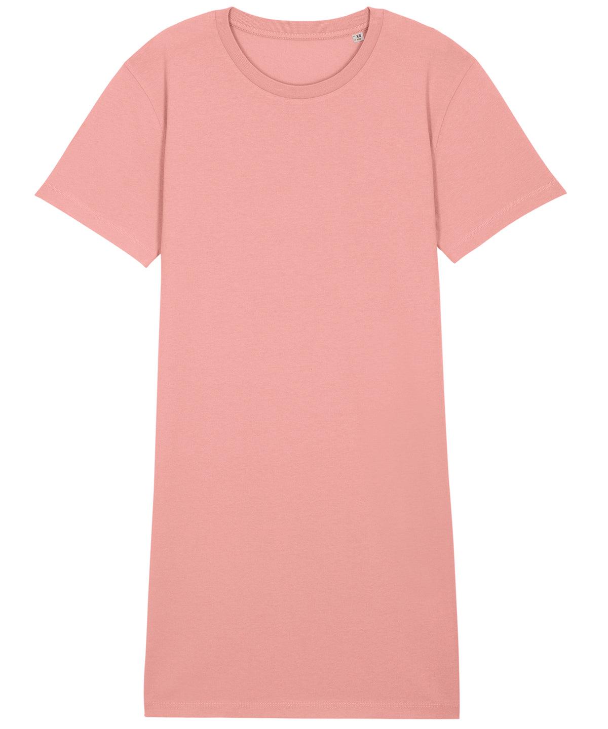 Canyon Pink - Women's Stella Spinner t-shirt dress (STDW144) Dresses Stanley/Stella Exclusives, Must Haves, New Colours For 2022, Organic & Conscious, Oversized, Rebrandable, Stanley/ Stella, Women's Fashion Schoolwear Centres