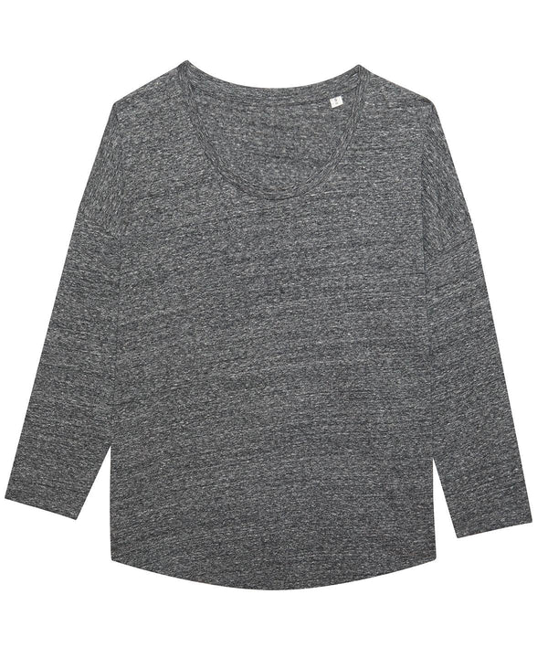 Slub Heather Steel Grey - Women's Stella Waver slub women's ¾ sleeve dropped shoulder t-shirt (STTW114) T-Shirts Stanley/Stella Exclusives, Organic & Conscious, Plus Sizes, Raladeal - Stanley Stella, Rebrandable, Stanley/ Stella, T-Shirts & Vests Schoolwear Centres