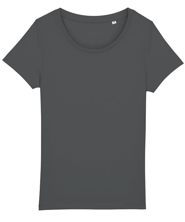 Anthracite - Women's Stella Jazzer the essential t-shirt (STTW039) T-Shirts Stanley/Stella Exclusives, New Colours For 2022, Organic & Conscious, Plus Sizes, Raladeal - Recently Added, Raladeal - Stanley Stella, Rebrandable, Stanley/ Stella, T-Shirts & Vests Schoolwear Centres