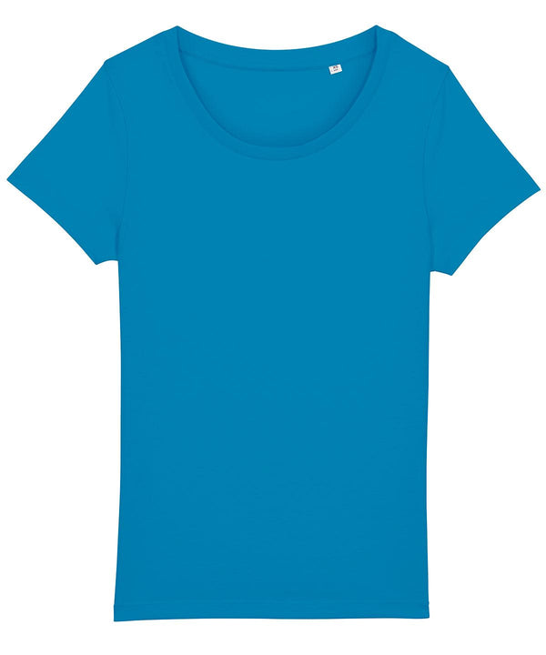 Azur - Women's Stella Jazzer the essential t-shirt (STTW039) T-Shirts Stanley/Stella Exclusives, New Colours For 2022, Organic & Conscious, Plus Sizes, Raladeal - Recently Added, Raladeal - Stanley Stella, Rebrandable, Stanley/ Stella, T-Shirts & Vests Schoolwear Centres