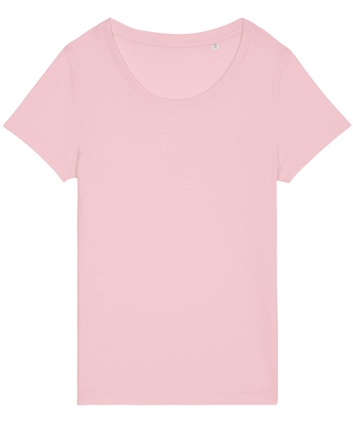 Cotton Pink - Women's Stella Jazzer the essential t-shirt (STTW039) T-Shirts Stanley/Stella Exclusives, New Colours For 2022, Organic & Conscious, Plus Sizes, Raladeal - Recently Added, Raladeal - Stanley Stella, Rebrandable, Stanley/ Stella, T-Shirts & Vests Schoolwear Centres