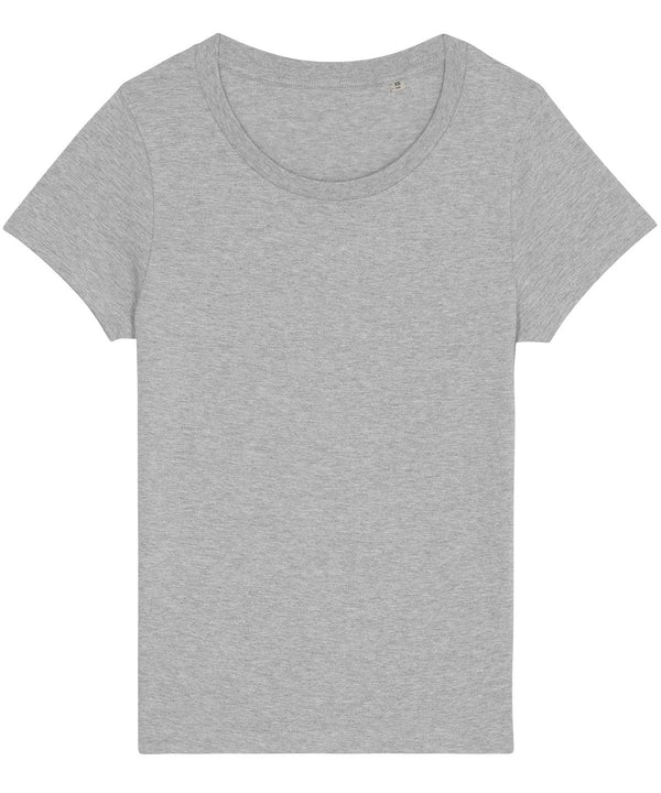 Heather Grey - Women's Stella Jazzer the essential t-shirt (STTW039) T-Shirts Stanley/Stella Exclusives, New Colours For 2022, Organic & Conscious, Plus Sizes, Raladeal - Recently Added, Raladeal - Stanley Stella, Rebrandable, Stanley/ Stella, T-Shirts & Vests Schoolwear Centres