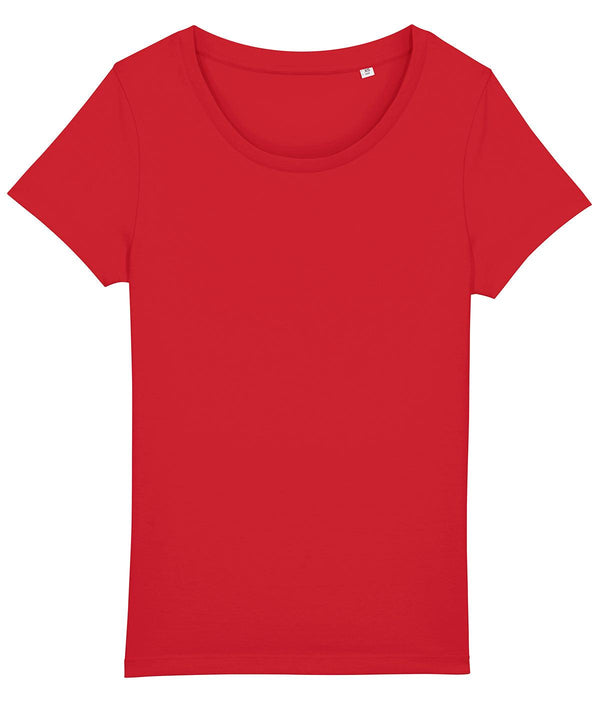 Red - Women's Stella Jazzer the essential t-shirt (STTW039) T-Shirts Stanley/Stella Exclusives, New Colours For 2022, Organic & Conscious, Plus Sizes, Raladeal - Recently Added, Raladeal - Stanley Stella, Rebrandable, Stanley/ Stella, T-Shirts & Vests Schoolwear Centres