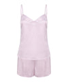 Light Pink - Women's satin cami short pyjamas Pyjamas Towel City Gifting, Lounge & Underwear, Lounge Sets, Plus Sizes Schoolwear Centres