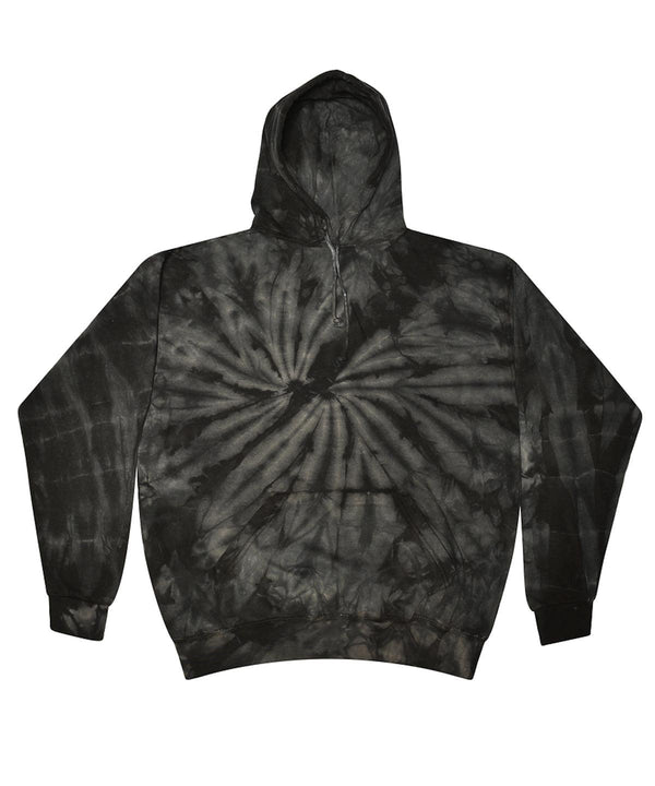 Spider Black - Rainbow tie-dye hoodie Hoodies Colortone Festival, Home of the hoodie, Hoodies, Oversized, Pastels and Tie Dye Schoolwear Centres