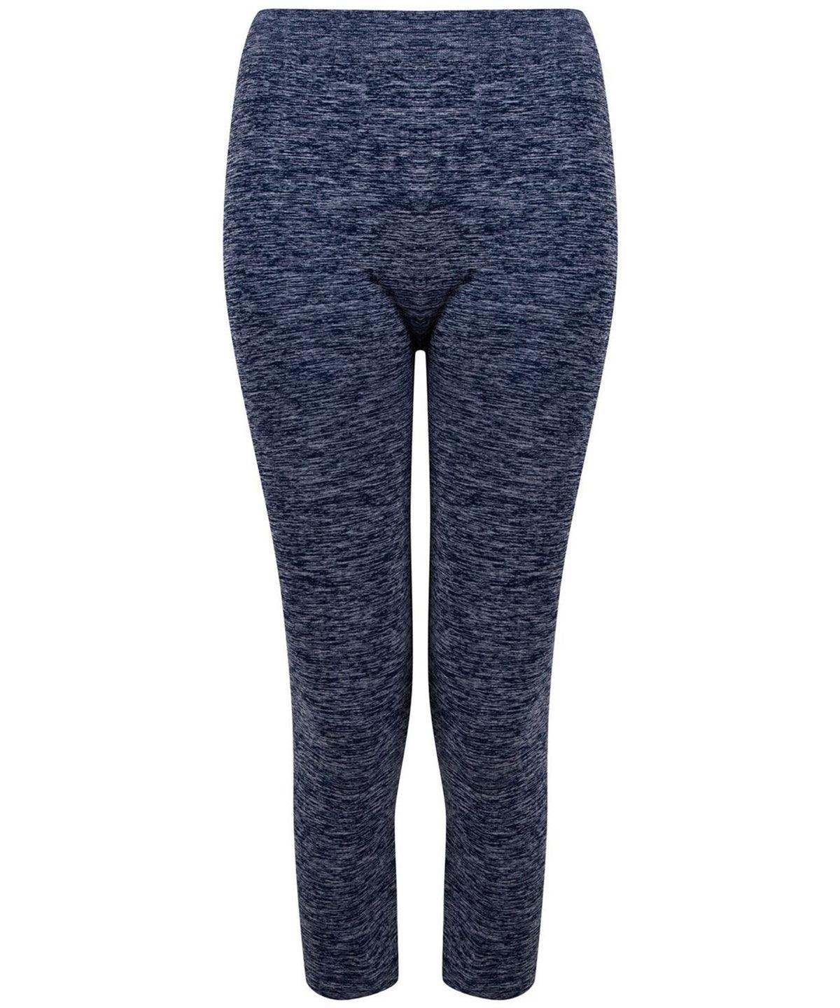 Navy Marl - Women's seamless cropped leggings Leggings Tombo Activewear & Performance, Cropped, Leggings, Plus Sizes, Raladeal - Recently Added, Rebrandable, Sports & Leisure, Trousers & Shorts Schoolwear Centres