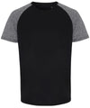 Black/Black Melange - TriDri® contrast sleeve performance t-shirt T-Shirts TriDri® Activewear & Performance, Exclusives, Plus Sizes, Rebrandable, Sports & Leisure, T-Shirts & Vests, UPF Protection Schoolwear Centres