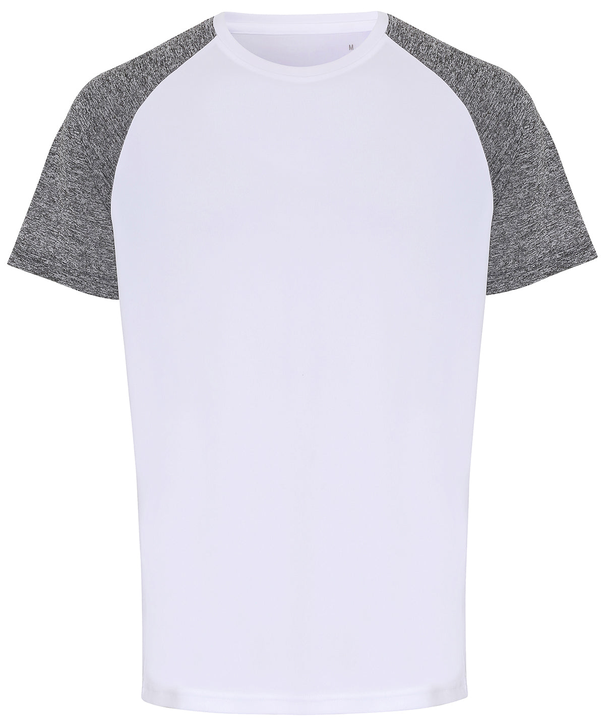 White/Black Melange - TriDri® contrast sleeve performance t-shirt T-Shirts TriDri® Activewear & Performance, Exclusives, Plus Sizes, Rebrandable, Sports & Leisure, T-Shirts & Vests, UPF Protection Schoolwear Centres