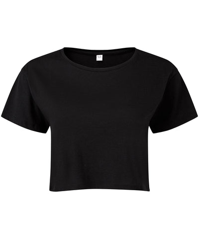 Black - Women's TriDri® crop top T-Shirts TriDri® Activewear & Performance, Back to the Gym, Cropped, Exclusives, Lounge Sets, Must Haves, On-Trend Activewear, Padded Perfection, Raladeal - Recently Added, Rebrandable, Sports & Leisure, T-Shirts & Vests, Trending Loungewear Schoolwear Centres