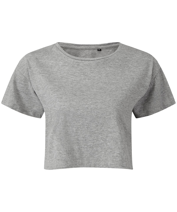 Heather Grey - Women's TriDri® crop top T-Shirts TriDri® Activewear & Performance, Back to the Gym, Cropped, Exclusives, Lounge Sets, Must Haves, On-Trend Activewear, Padded Perfection, Raladeal - Recently Added, Rebrandable, Sports & Leisure, T-Shirts & Vests, Trending Loungewear Schoolwear Centres