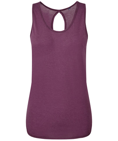 Plum - Women's TriDri® tie-back vest Vests TriDri® Activewear & Performance, Exclusives, On-Trend Activewear, Padded Perfection, Plus Sizes, Rebrandable, Sports & Leisure, T-Shirts & Vests Schoolwear Centres