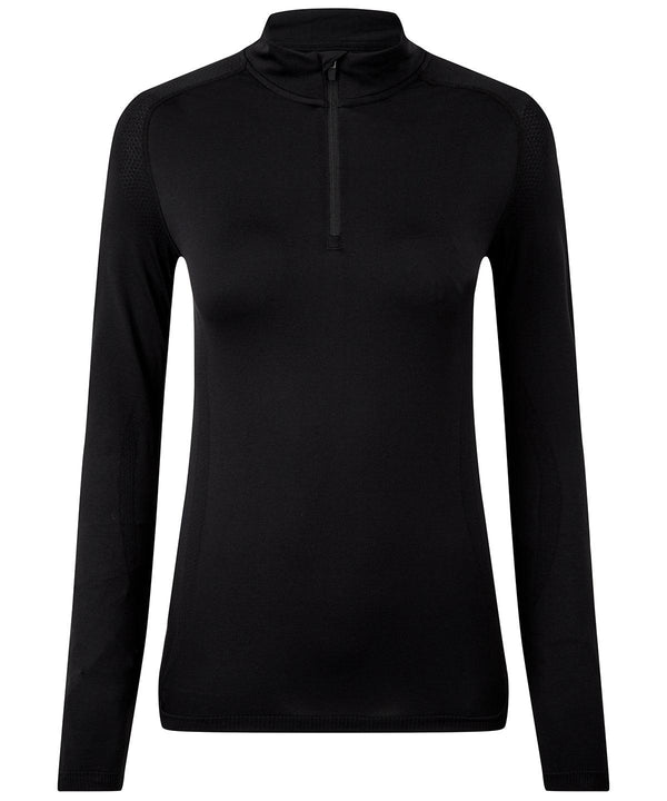 Full Black* - Women's TriDri® seamless '3D fit' multi-sport performance zip top Sports Overtops TriDri® Activewear & Performance, Exclusives, Must Haves, Outdoor Sports, Raladeal - Recently Added, Sports & Leisure, Team Sportswear Schoolwear Centres