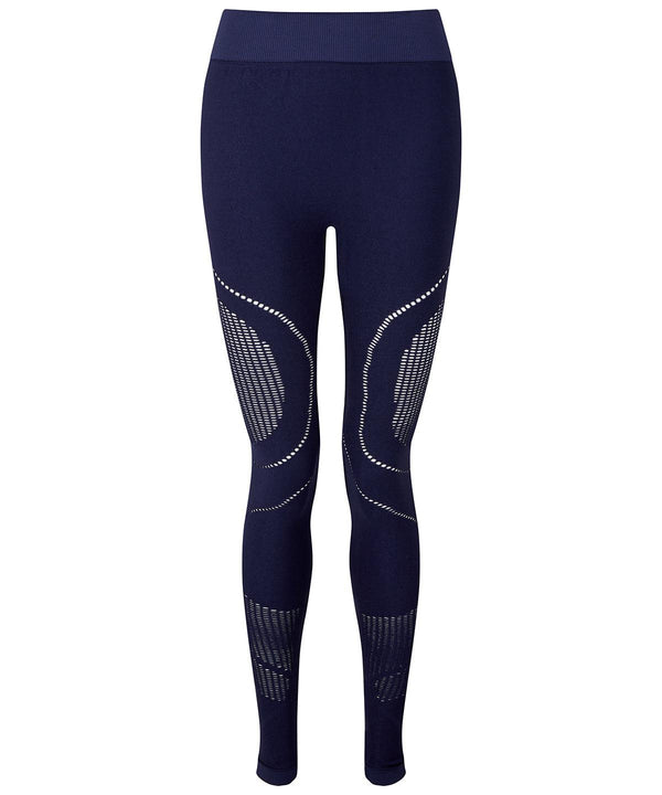 Navy - Women's TriDri® seamless '3D fit' multi-sport reveal leggings Leggings TriDri® Athleisurewear, Back to Fitness, Co-ords, Exclusives, Leggings, Must Haves, On-Trend Activewear, Rebrandable, Trousers & Shorts Schoolwear Centres