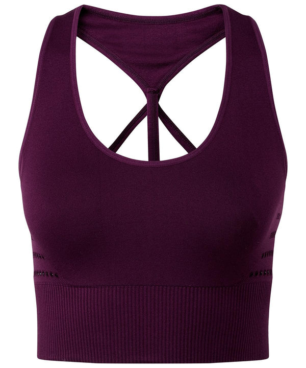 Mulberry - TriDri® seamless '3D fit' multi-sport reveal sports bra Bras TriDri® Athleisurewear, Back to Fitness, Co-ords, Exclusives, Lounge & Underwear, Must Haves, On-Trend Activewear, Rebrandable Schoolwear Centres