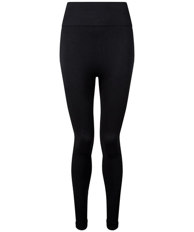 Black - Women's TriDri® seamless '3D fit' multi-sport sculpt solid colour leggings Leggings TriDri® Activewear & Performance, Co-ords, Exclusives, Leggings, Must Haves, On-Trend Activewear, Plus Sizes, Rebrandable, Sports & Leisure, Trousers & Shorts Schoolwear Centres