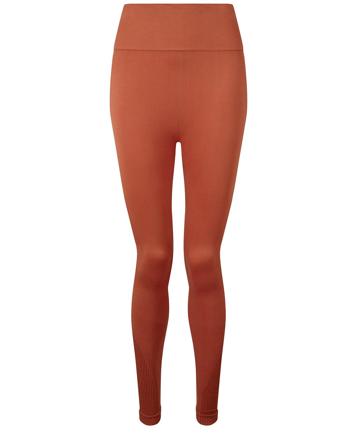 Rust - Women's TriDri® seamless '3D fit' multi-sport sculpt solid colour leggings Leggings TriDri® Activewear & Performance, Co-ords, Exclusives, Leggings, Must Haves, On-Trend Activewear, Plus Sizes, Rebrandable, Sports & Leisure, Trousers & Shorts Schoolwear Centres