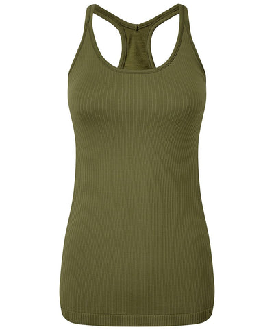 Olive - Women's TriDri® seamless '3D fit' multi-sport sculpt vest with secret support Vests TriDri® Activewear & Performance, Back to the Gym, Exclusives, Leggings, On-Trend Activewear, Plus Sizes, Rebrandable, Sports & Leisure, T-Shirts & Vests Schoolwear Centres