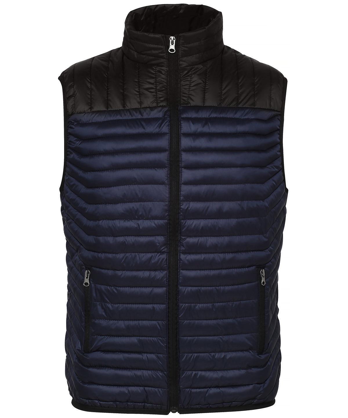 Navy/Black - Domain two-tone gilet Body Warmers 2786 Alfresco Dining, Gilets and Bodywarmers, Jackets & Coats, Outdoor Dining, Padded & Insulation, Raladeal - Recently Added Schoolwear Centres