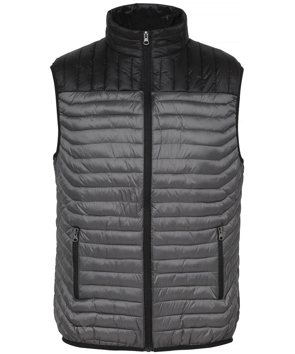 Steel/Black - Domain two-tone gilet Body Warmers 2786 Alfresco Dining, Gilets and Bodywarmers, Jackets & Coats, Outdoor Dining, Padded & Insulation, Raladeal - Recently Added Schoolwear Centres