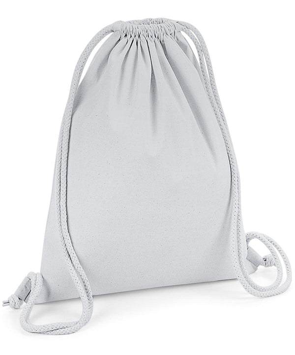 Light Grey - Organic premium cotton gymsac Bags Westford Mill Bags & Luggage, Organic & Conscious Schoolwear Centres
