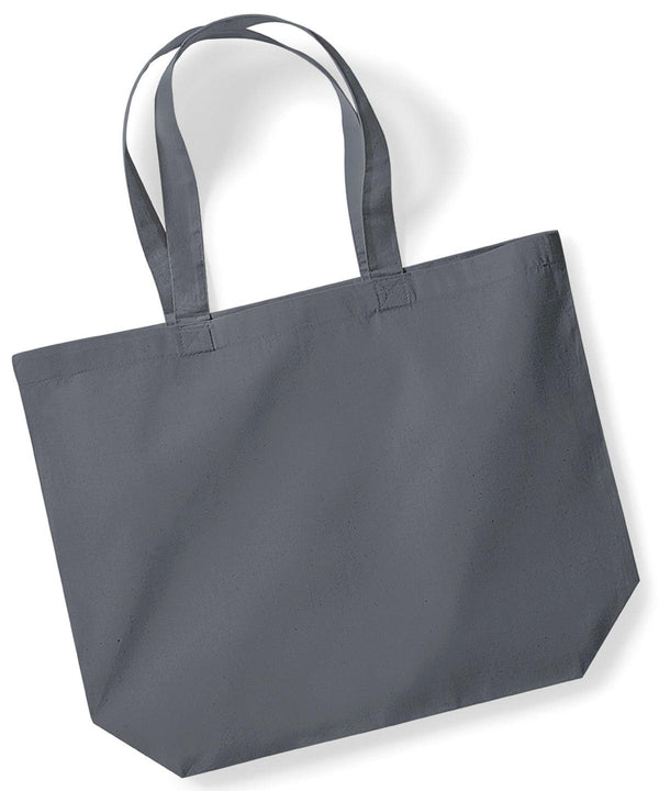Graphite Grey - Organic premium cotton maxi tote Bags Westford Mill Bags & Luggage, Must Haves, Next Gen, Organic & Conscious, Rebrandable Schoolwear Centres