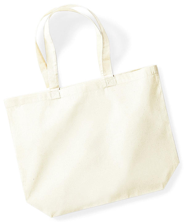 Natural - Organic premium cotton maxi tote Bags Westford Mill Bags & Luggage, Must Haves, Next Gen, Organic & Conscious, Rebrandable Schoolwear Centres
