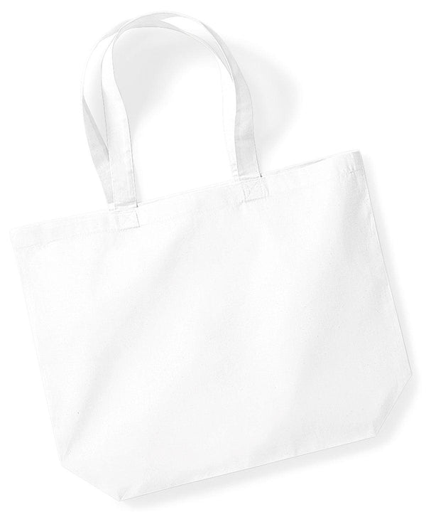 White - Organic premium cotton maxi tote Bags Westford Mill Bags & Luggage, Must Haves, Next Gen, Organic & Conscious, Rebrandable Schoolwear Centres