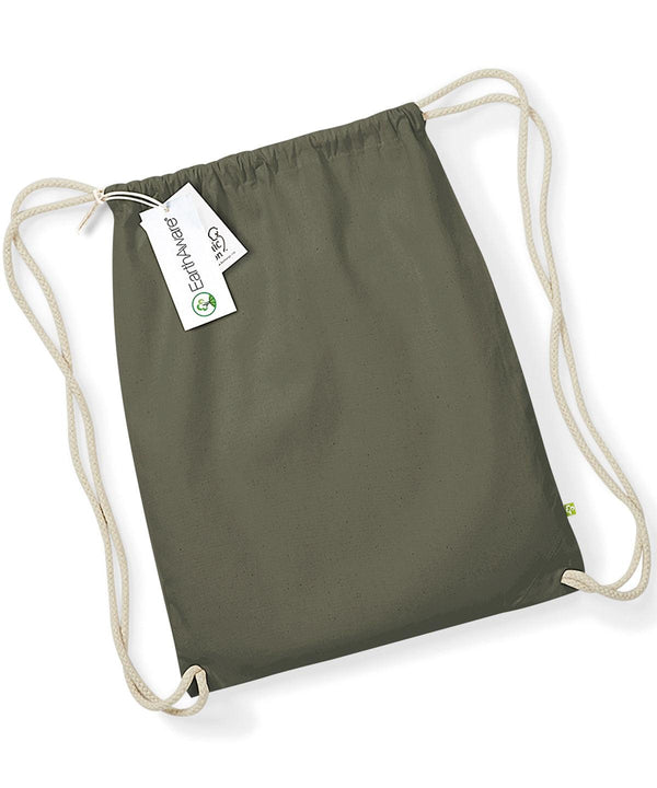 Olive Green - EarthAware® organic gymsac Bags Westford Mill Bags & Luggage, New Colours For 2022, Organic & Conscious Schoolwear Centres