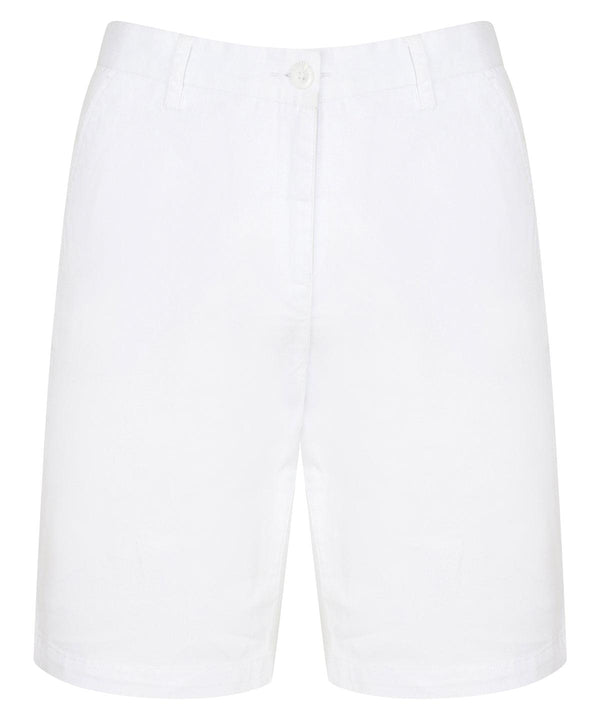 White - Stretch chino shorts Shorts Front Row Plus Sizes, Raladeal - Recently Added, Rebrandable, Trousers & Shorts, Workwear Schoolwear Centres