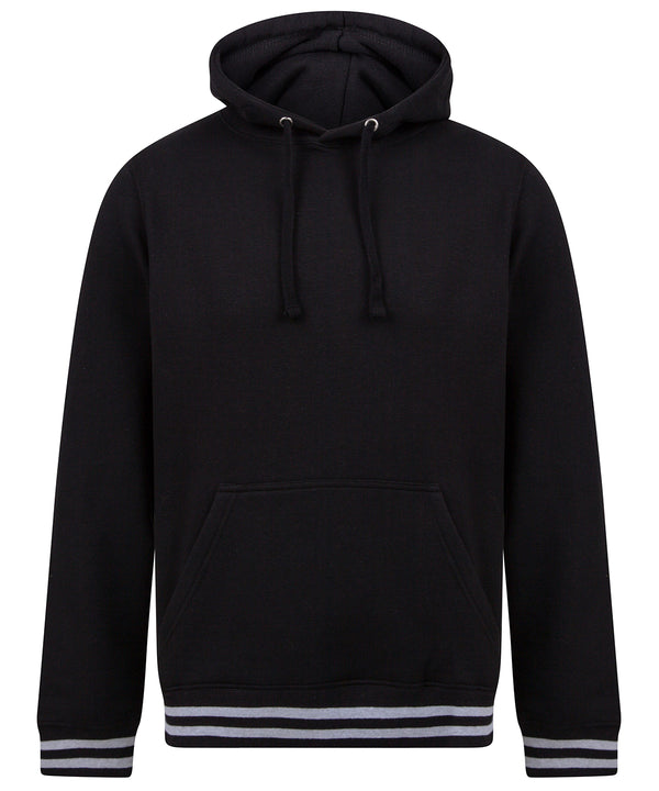 Hoodie with striped cuffs 