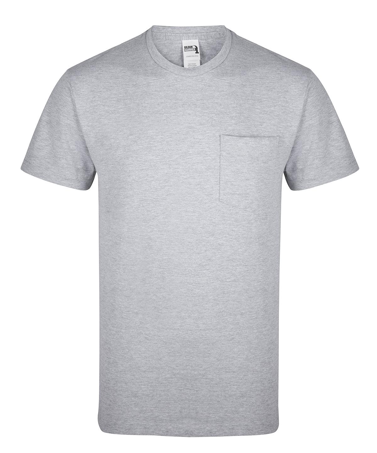 Sport Grey - Hammer™ adult pocket t-shirt T-Shirts Gildan Camo, Must Haves, T-Shirts & Vests, Workwear Schoolwear Centres