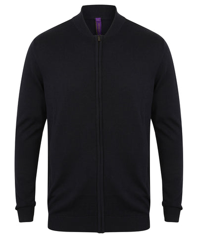 Unisex zip-through cardigan