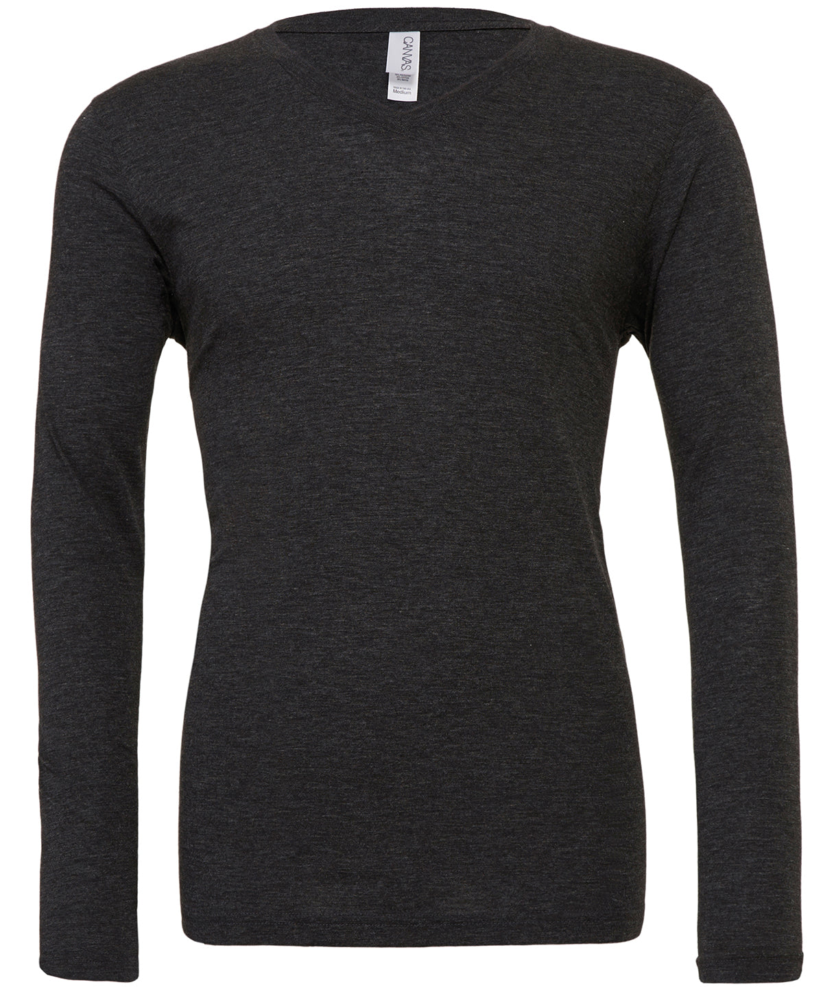 Unisex triblend long sleeve v-neck t-shirt