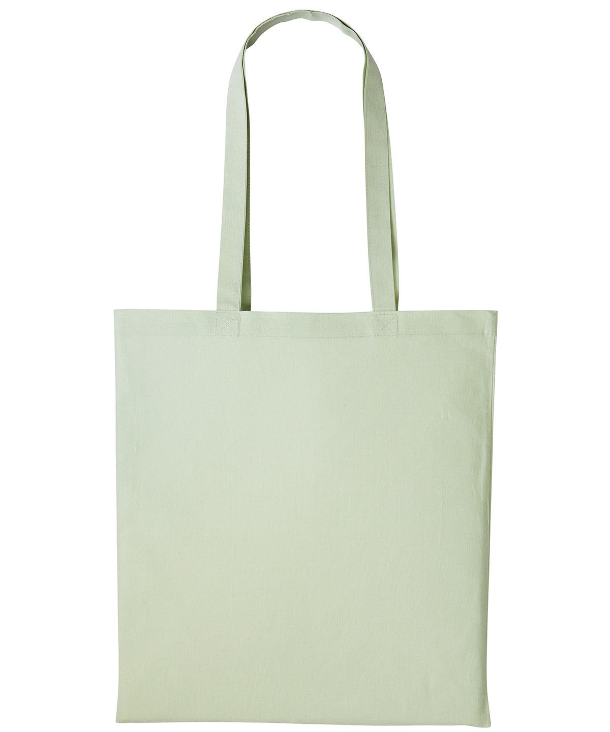 Pastel MInt - Cotton shopper long handle Bags Nutshell® Bags & Luggage, Crafting, Must Haves, Perfect for DTG print Schoolwear Centres