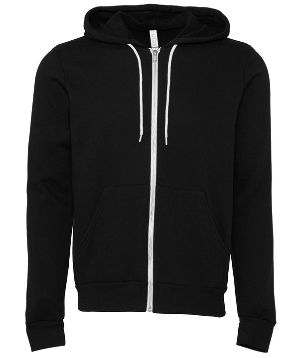 DTG Black - Unisex polycotton fleece full-zip hoodie Hoodies Bella Canvas Freshers Week, Hoodies, Hyperbrights and Neons, Must Haves, New Colours For 2022, Rebrandable Schoolwear Centres