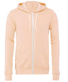 Peach - Unisex polycotton fleece full-zip hoodie Hoodies Bella Canvas Freshers Week, Hoodies, Hyperbrights and Neons, Must Haves, New Colours For 2022, Rebrandable Schoolwear Centres