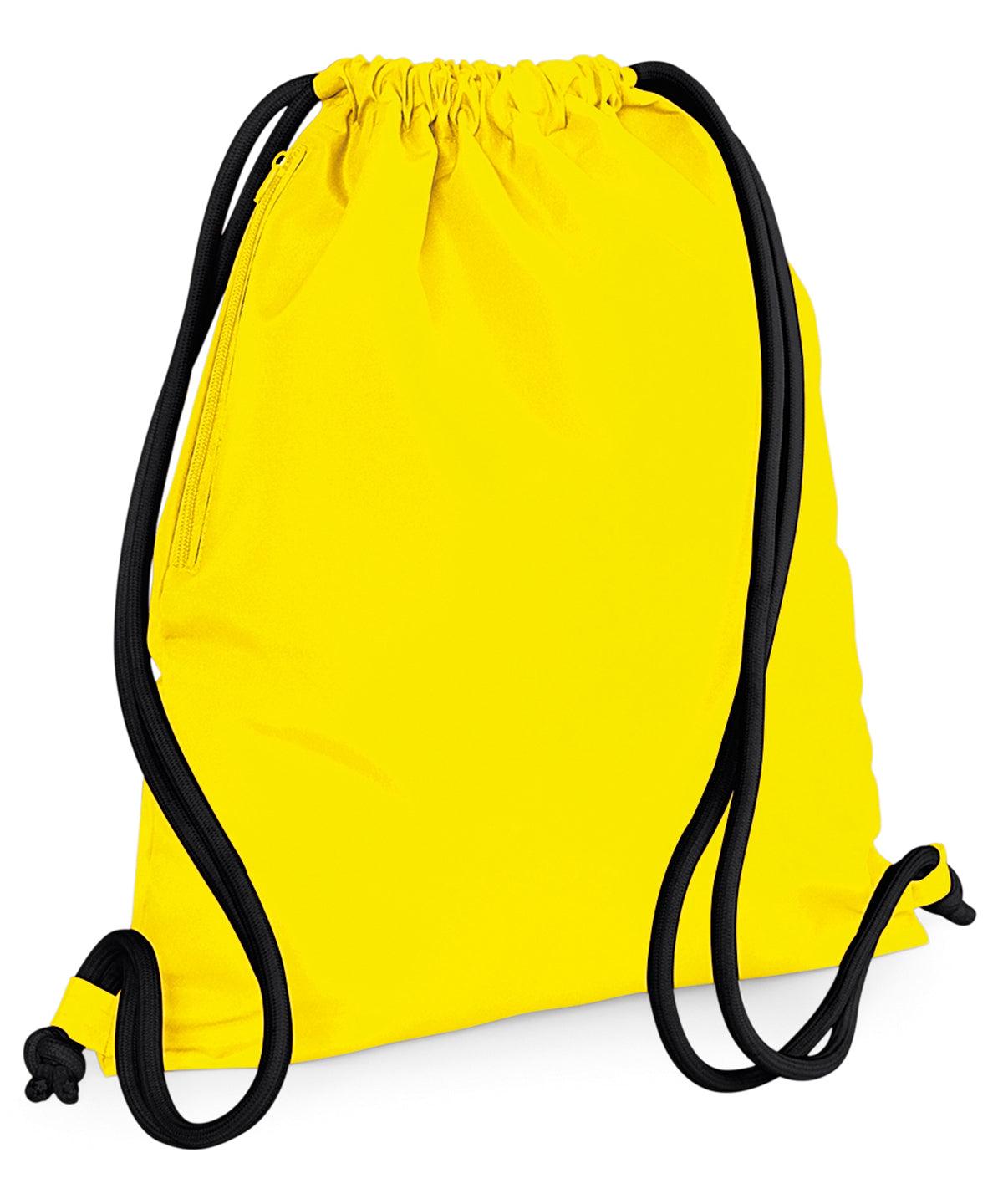 Yellow/Black - Icon gymsac Bags Bagbase Bags & Luggage, Rebrandable Schoolwear Centres