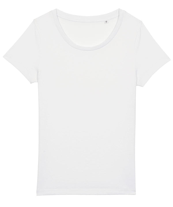 White* - Women's Stella Jazzer the essential t-shirt (STTW039) T-Shirts Stanley/Stella Exclusives, New Colours For 2022, Organic & Conscious, Plus Sizes, Raladeal - Recently Added, Raladeal - Stanley Stella, Rebrandable, Stanley/ Stella, T-Shirts & Vests Schoolwear Centres