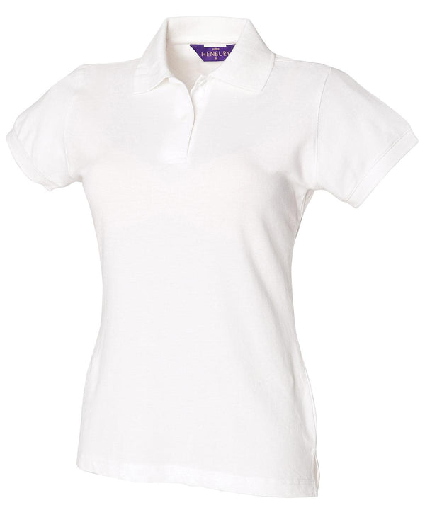 Sapphire Blue - Women's Stretch Pique Polo Polos Henbury Polos & Casual, Women's Fashion Schoolwear Centres