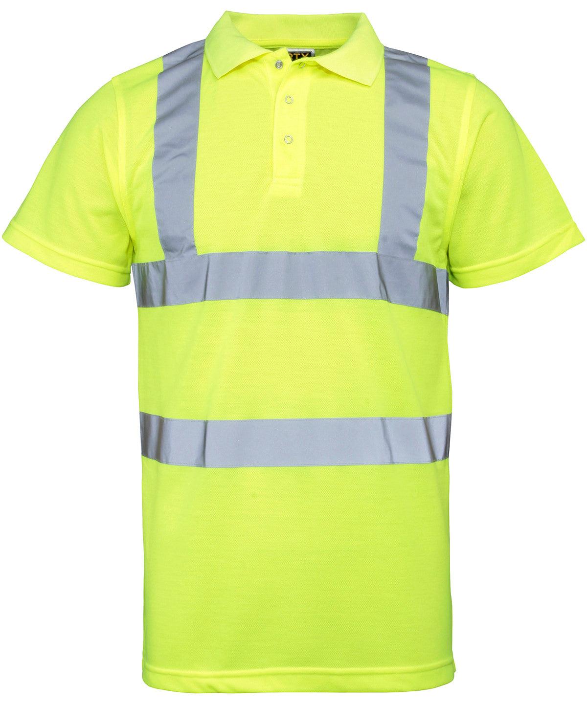 Fluorescent Orange - High visibility polo Polos Last Chance to Buy Plus Sizes, Polos & Casual, Safetywear, Workwear Schoolwear Centres