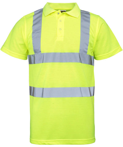 Fluorescent Orange - High visibility polo Polos Last Chance to Buy Plus Sizes, Polos & Casual, Safetywear, Workwear Schoolwear Centres