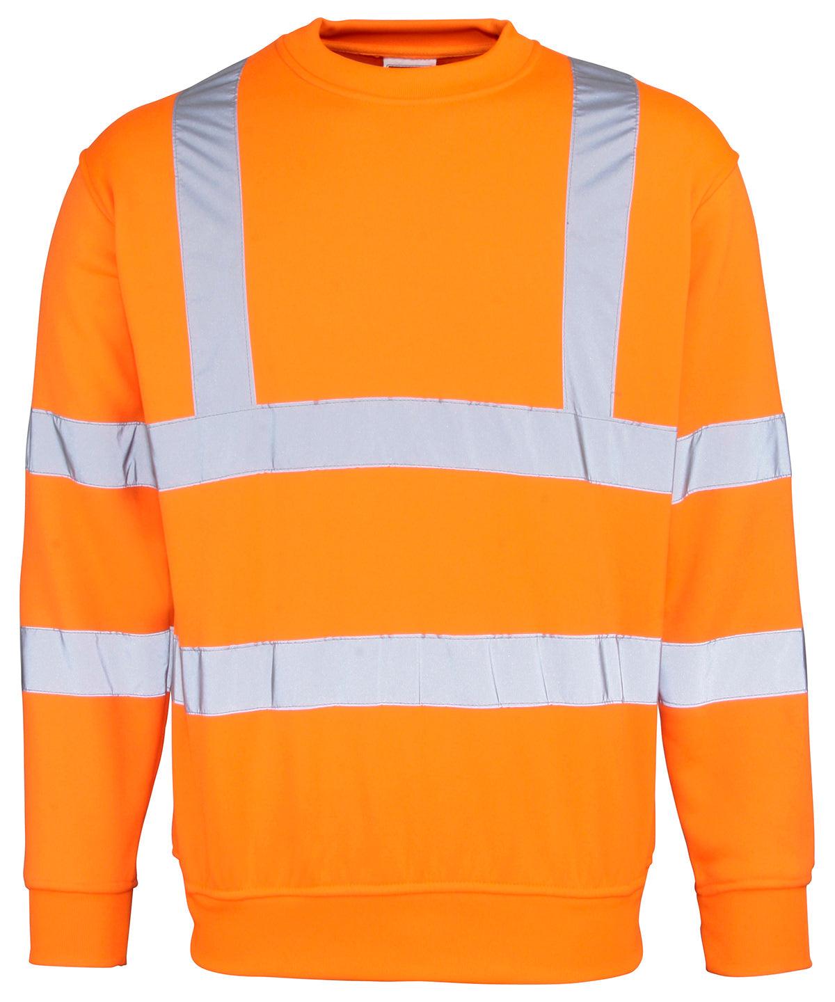 Fluorescent Yellow - High visibility sweatshirt Sweatshirts Last Chance to Buy Plus Sizes, Safetywear, Sweatshirts, Workwear Schoolwear Centres