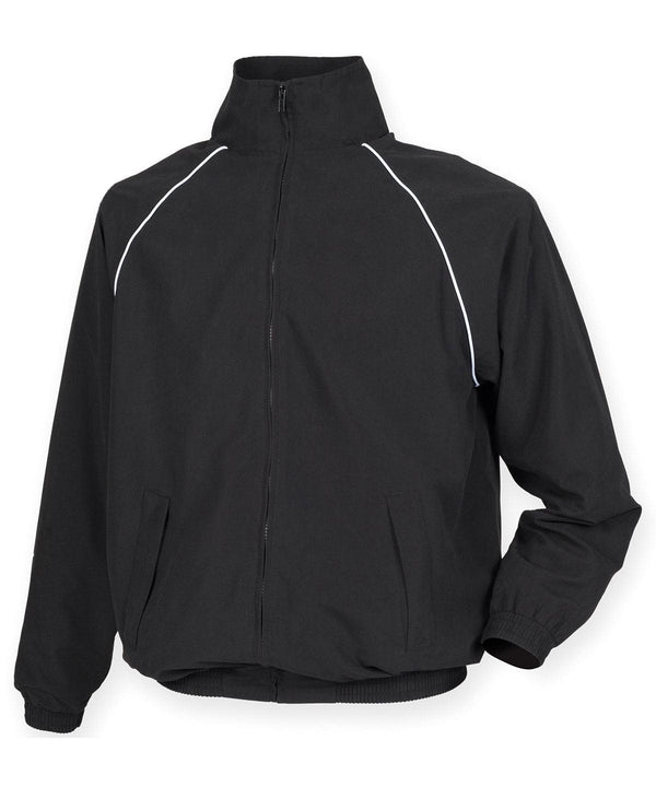 Black/White piping - Kids start-line track top Tracksuits Tombo Junior, Rebrandable, Sports & Leisure Schoolwear Centres