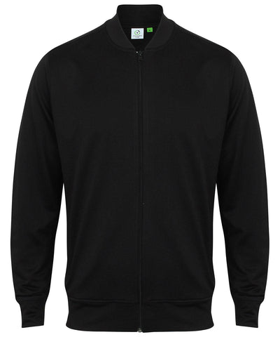 Grey Marl - Track top with baseball rib collar Tracksuits Tombo Athleisurewear, Lightweight layers, Rebrandable, Sports & Leisure Schoolwear Centres